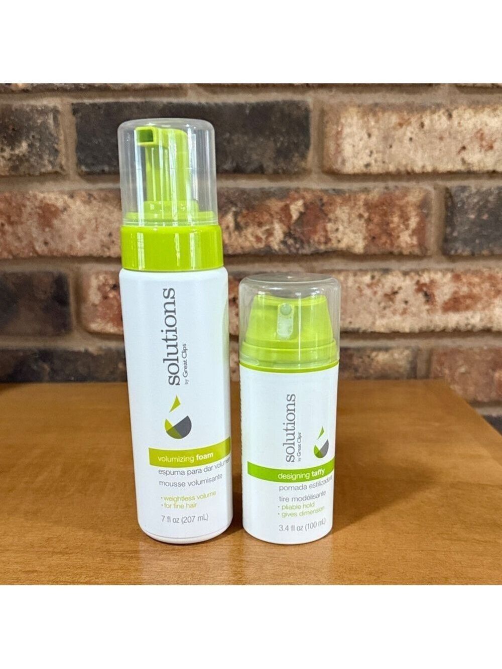 Solutions by great clips New volumizing foam and designing taffy hair products